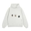 Fun Pet Print Cargo Hoodie — Grey