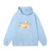 Cartoon Heart Breakfast Hoodie — Light Blue